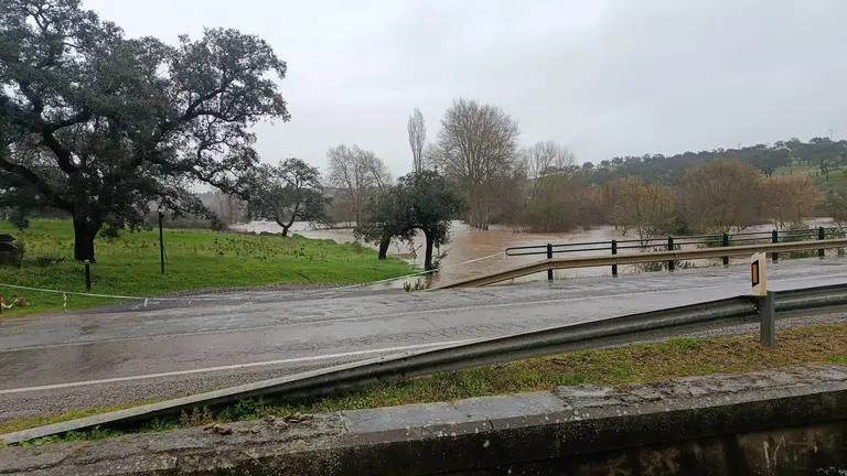 Imagen del Chanza a su paso por Rosal de la Frontera. / Fotograf&iacute;a: Sebasti&aacute;n Ascensi&oacute;n de Jes&uacute;s.