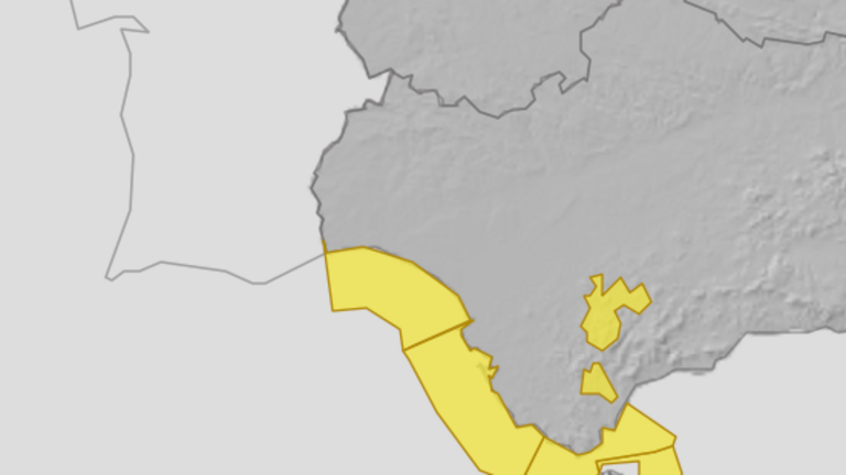 Avisos amarillos en Huelva para viernes y s&aacute;bado.