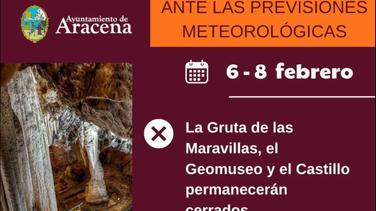 Cierre de las Gruta de las Maravillas.
