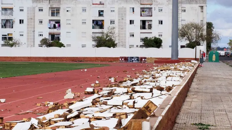 Da&ntilde;os causados por el temporal en Isla Cristina.