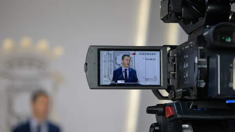 Felipe Arias, en rueda de prensa.