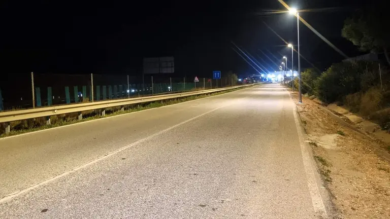 Aljaraque estrena iluminaci&oacute;n en su acceso sur con 24 nuevos puntos LED tras una inversi&oacute;n de 40.000 euros