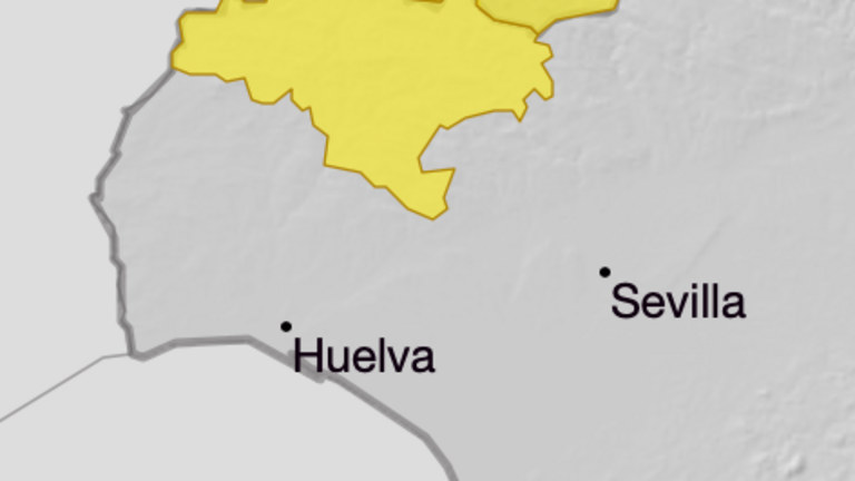 Aviso amarillo en la Sierra de Aracena por viento.