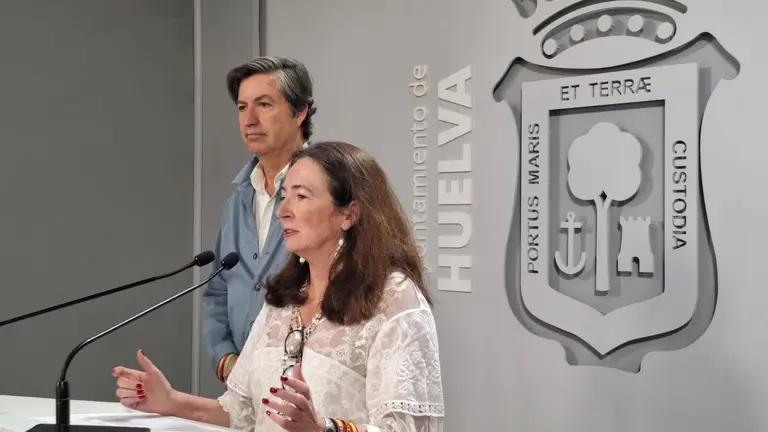 Miembros de VOX en el Ayuntamiento de Huelva.