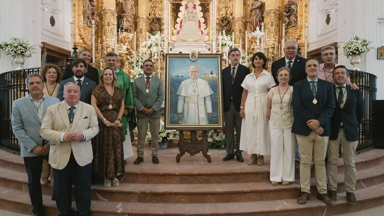Nuevo Retrato Papa Le&oacute;n XIV. / Foto Hermandad Matriz