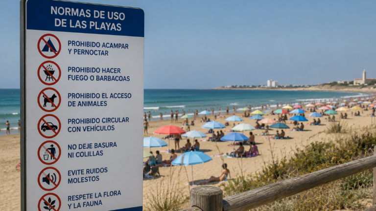 Normas en la playa
