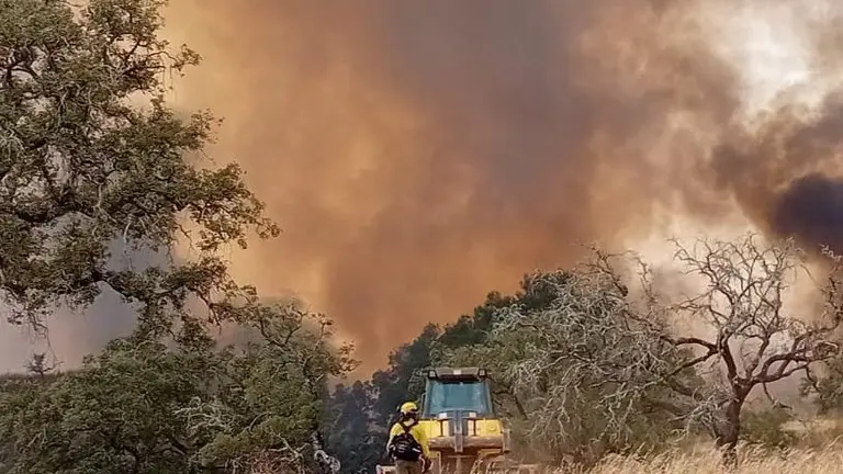 Incendio del Cerro de And&eacute;valo