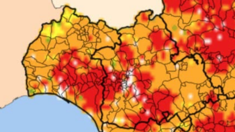 &Iacute;ndice de riesgo de incendios.