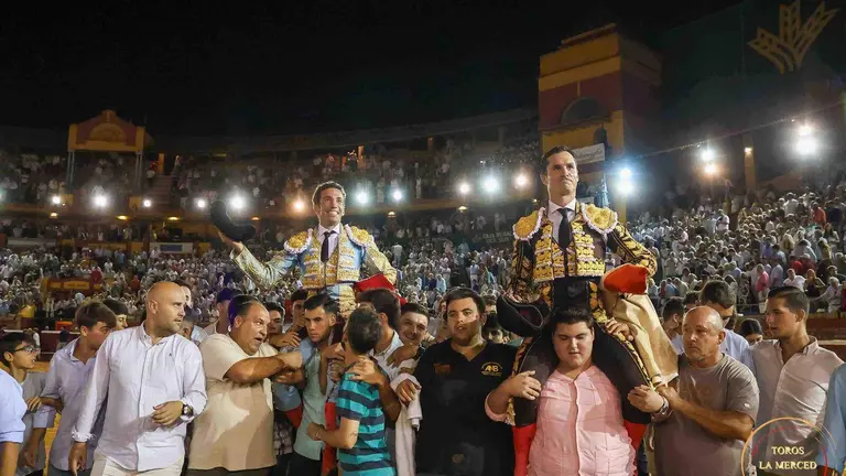 David de Miranda y Daniel Luque, tras la corrida de ayer.