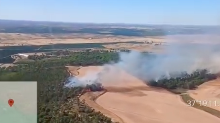 Declarado un incendio forestal en Villablanca