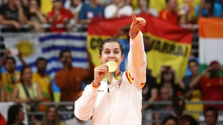 La hist&oacute;rica medalla de Carolina Mar&iacute;n, la primera y &uacute;nica de Huelva en unos JJOO.