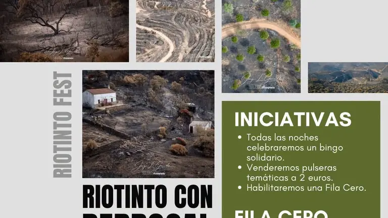 Riotinto se vuelca con Berrocal tras el incendio de Niebla