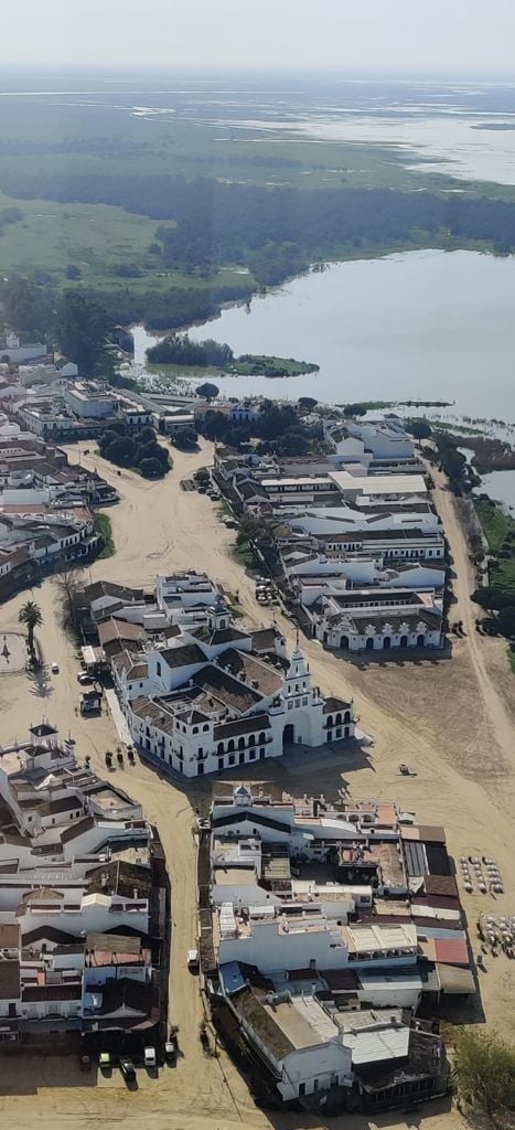 Vista aerea de El Rocío