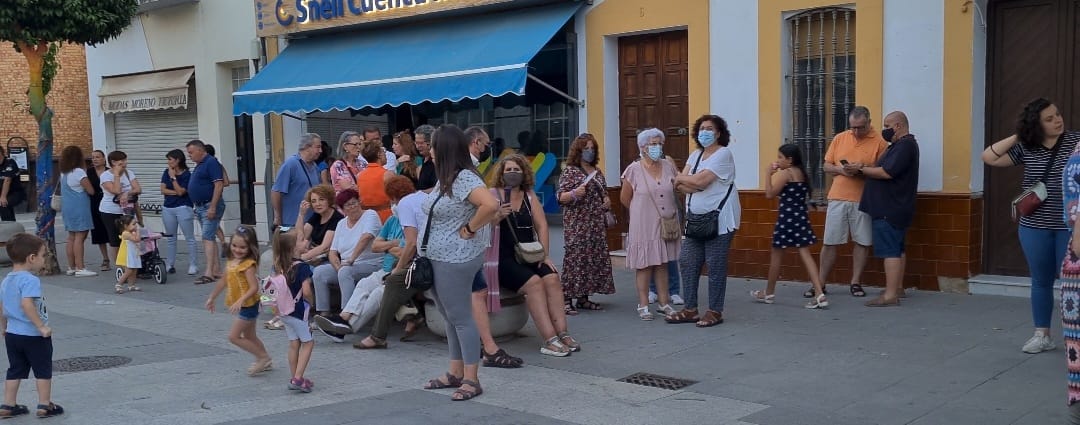 Protesta en Nerva en apoyo de Zulema Fariña.