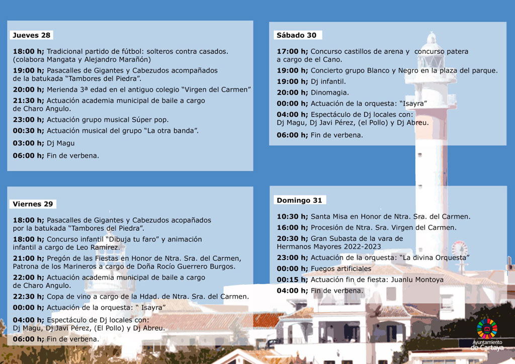 programacion fiestas el rompido 22