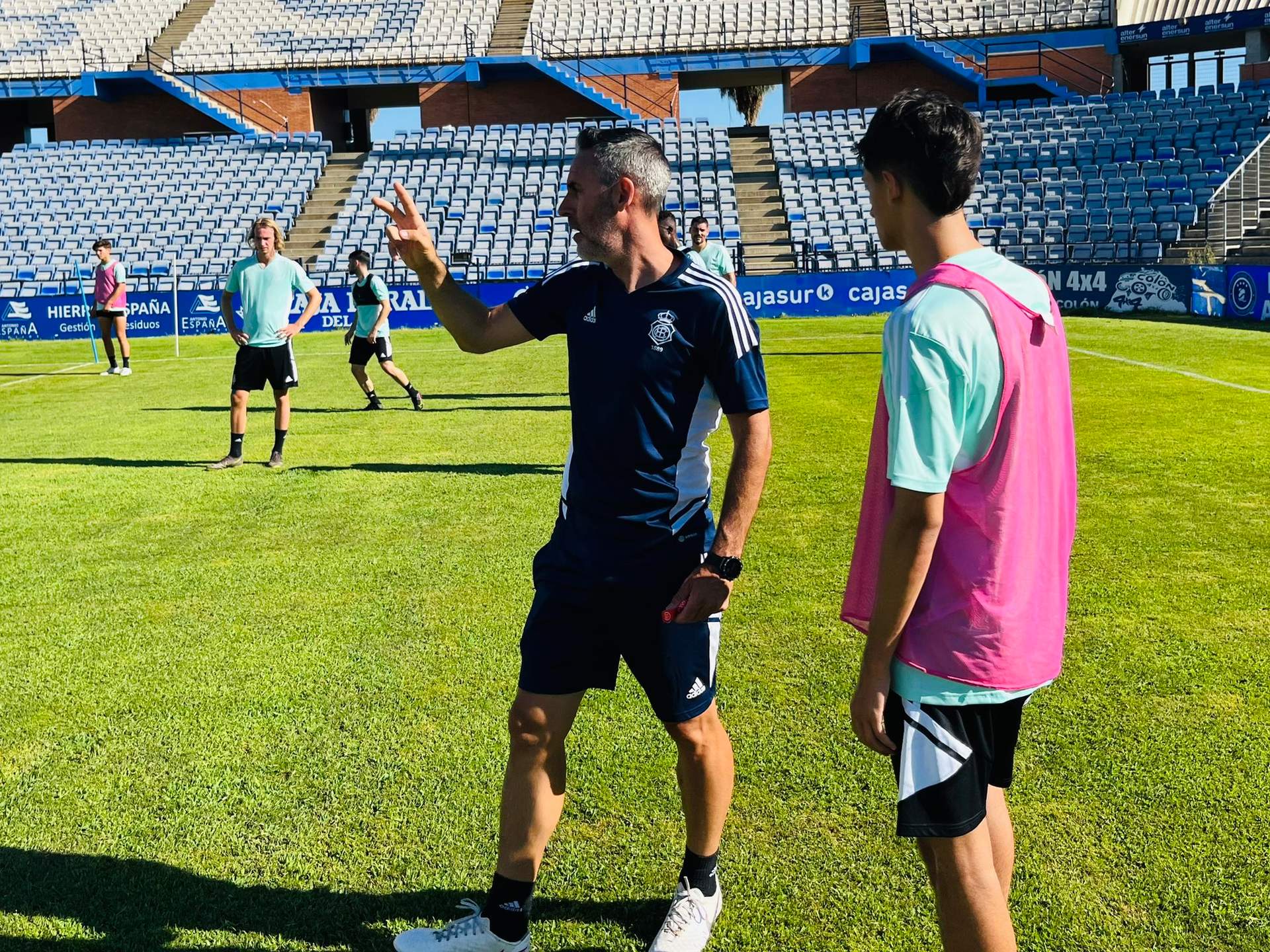 Abel Gómez, técnico del Recre.