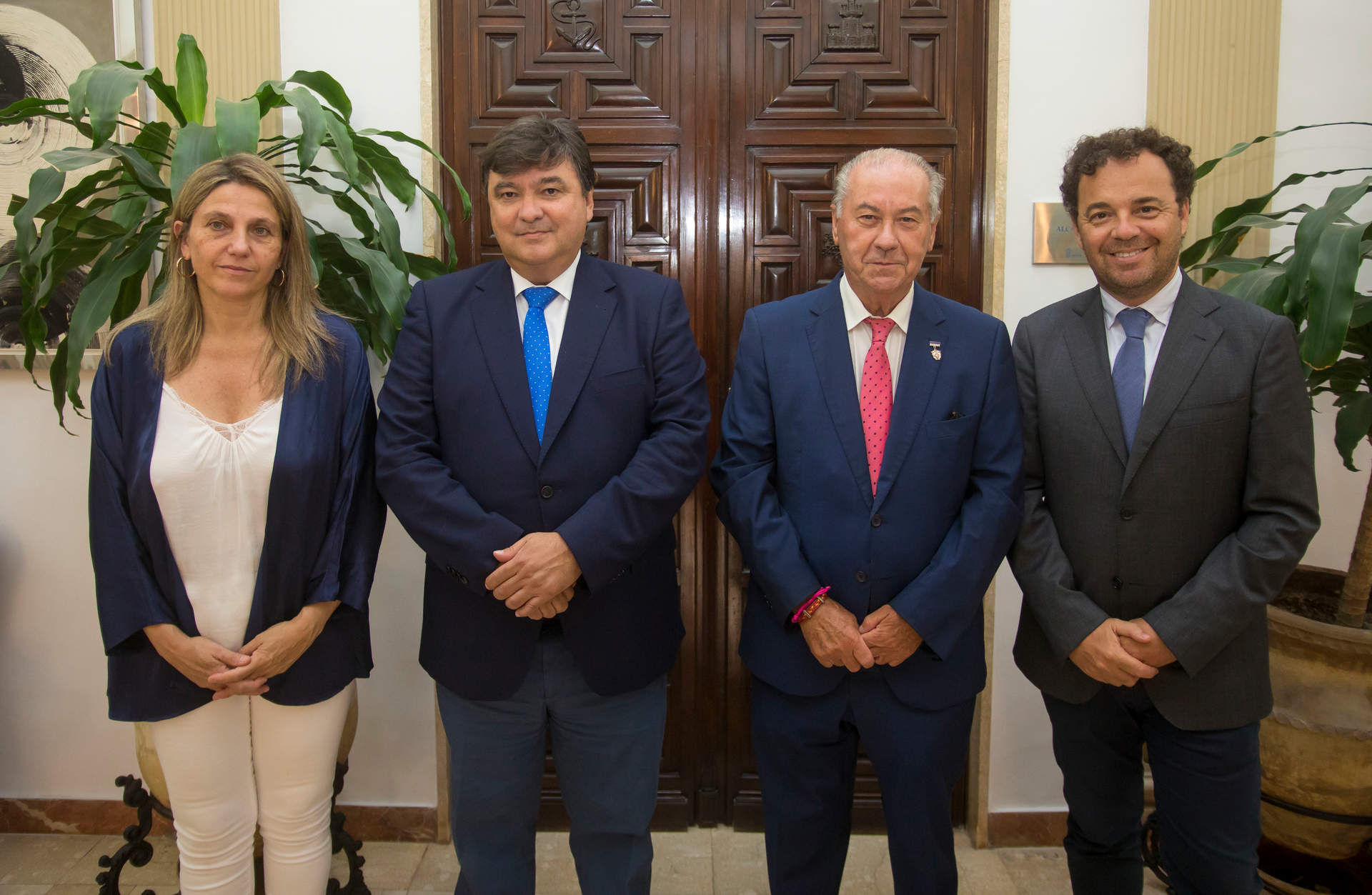 Firma del convenio en el Ayuntamiento.