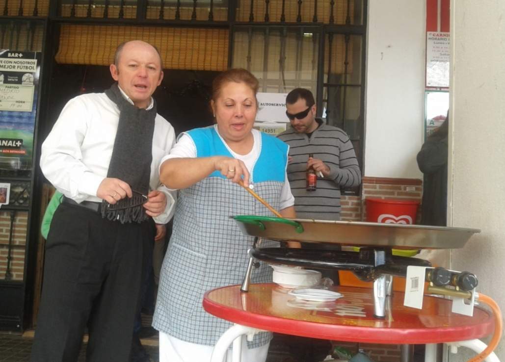 Manuel López en un rato de ocio en Huelva.