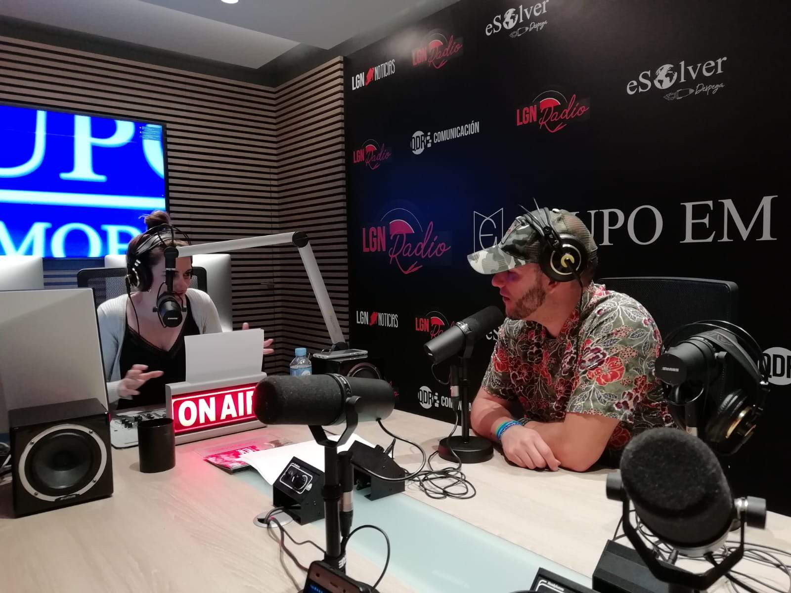 El artista onubense en una entrevista de radio
