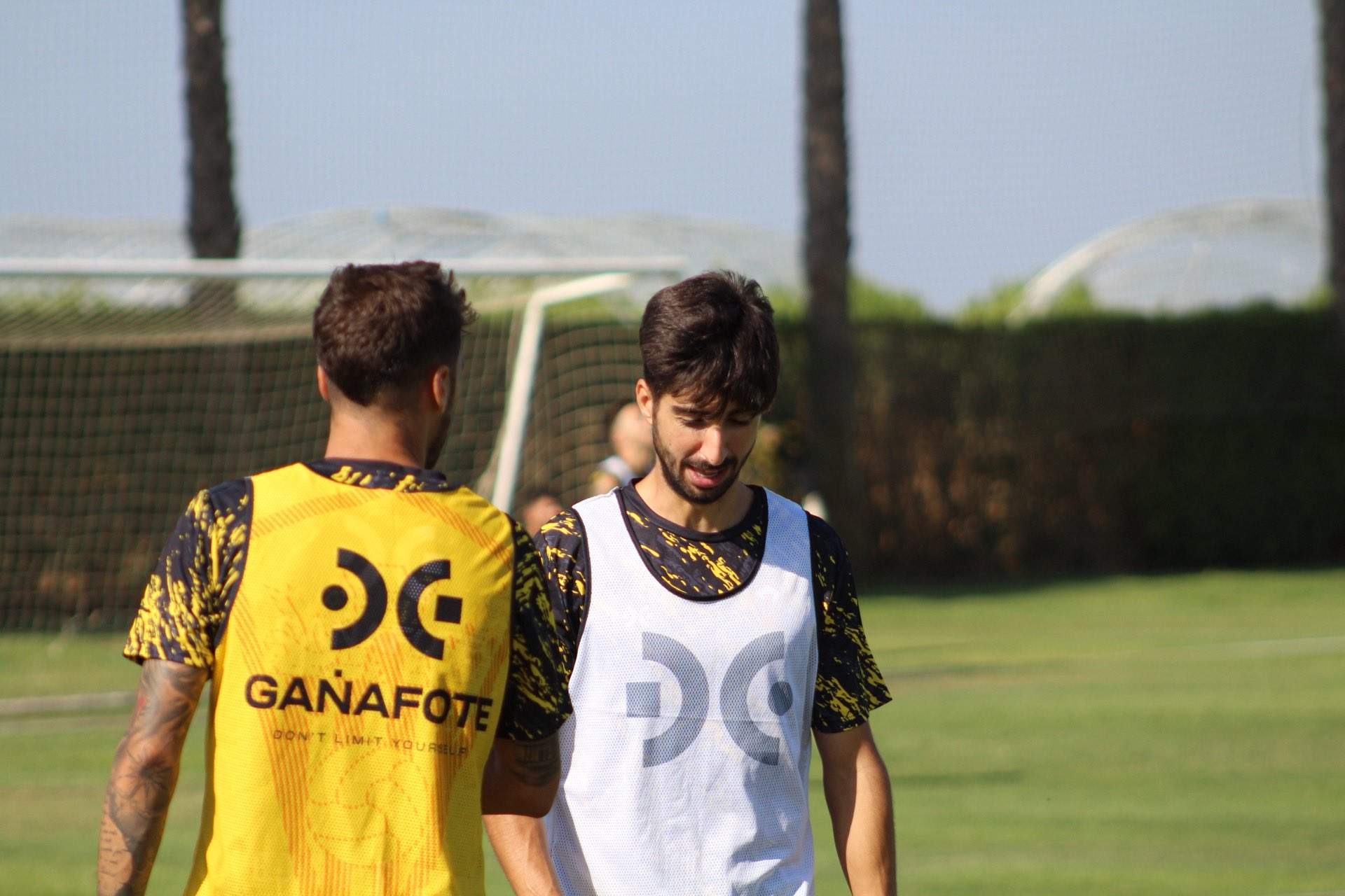 Fran Ávila entrenando en el San Roque de Lepe.