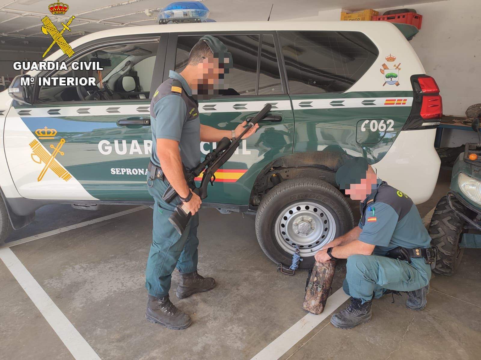 Arma incautada por la Guardia Civil.