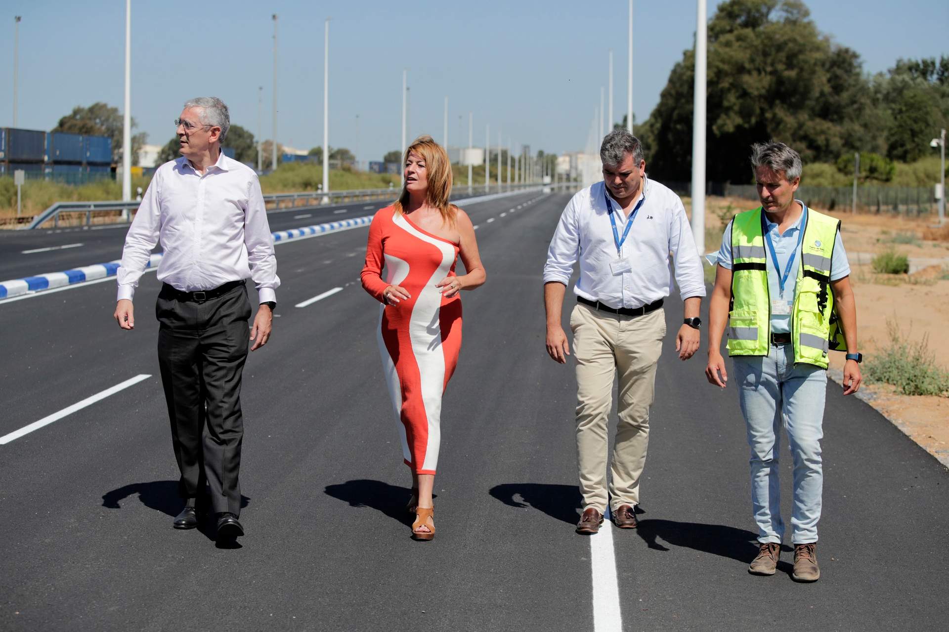 Pilar Miranda visita el nuevo desdoble y accesos del Muelle Sur.