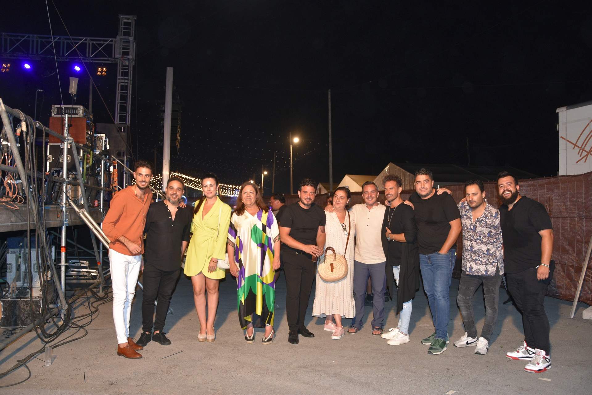 Primera noche de feria en Punta UMbría.