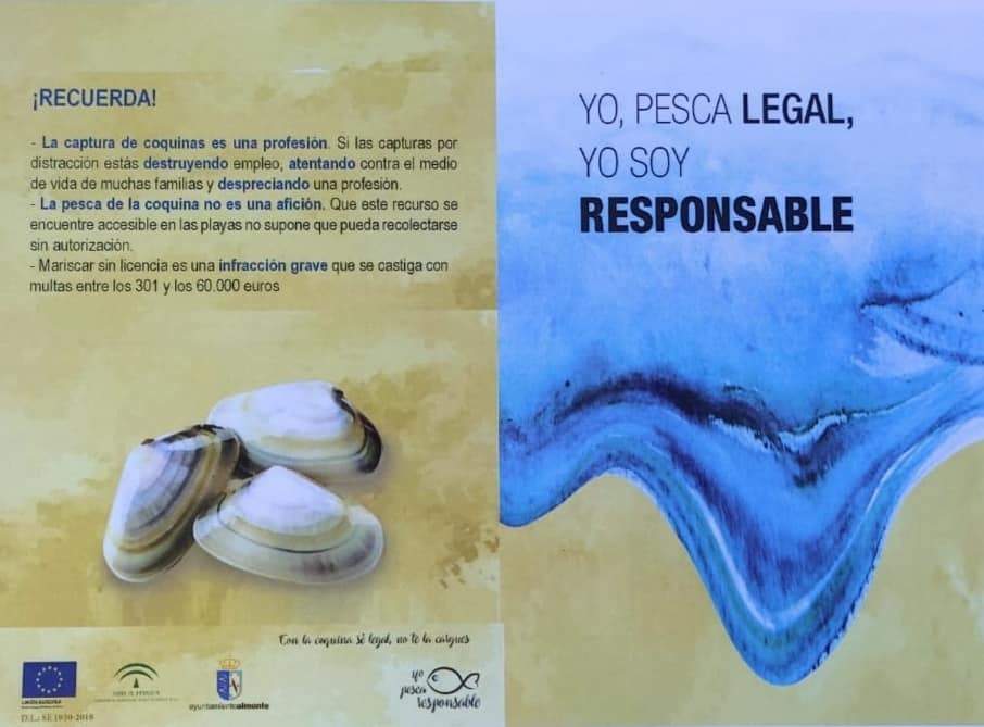 Folleto de la campaña Yo Pesca Legal donde se detallan las sanciones