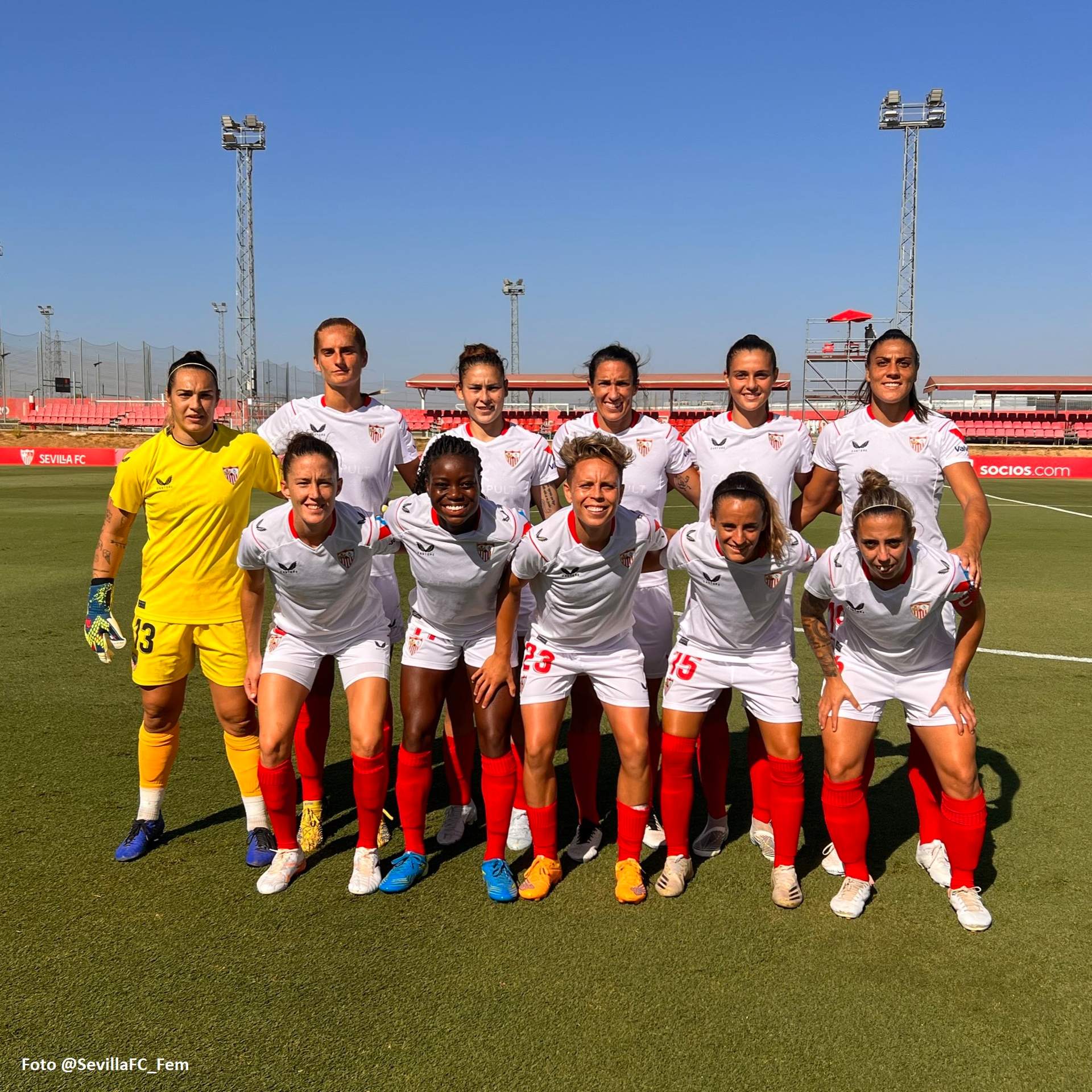 Alineación del Sevilla FC ante el Sporting de Huelva.