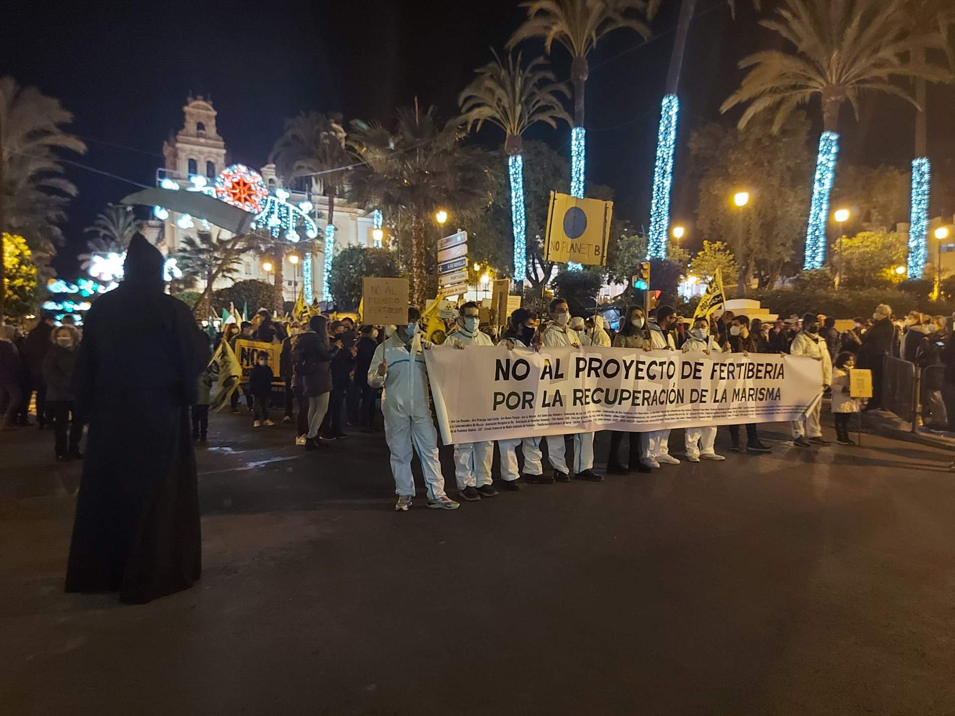 Protesta ciudadana contra el proyecto de Fertiberia.