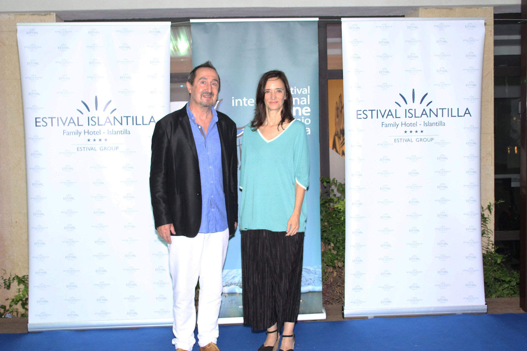 Ana Torrent y director de Hotel Estival Islantilla