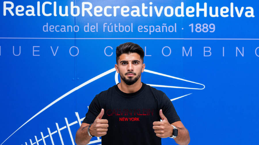 Manu Galán en el Recreativo.