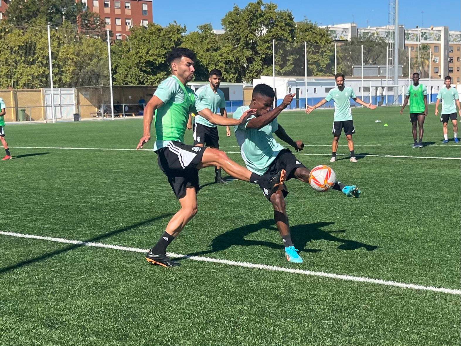 El Recre en un entrenamiento.