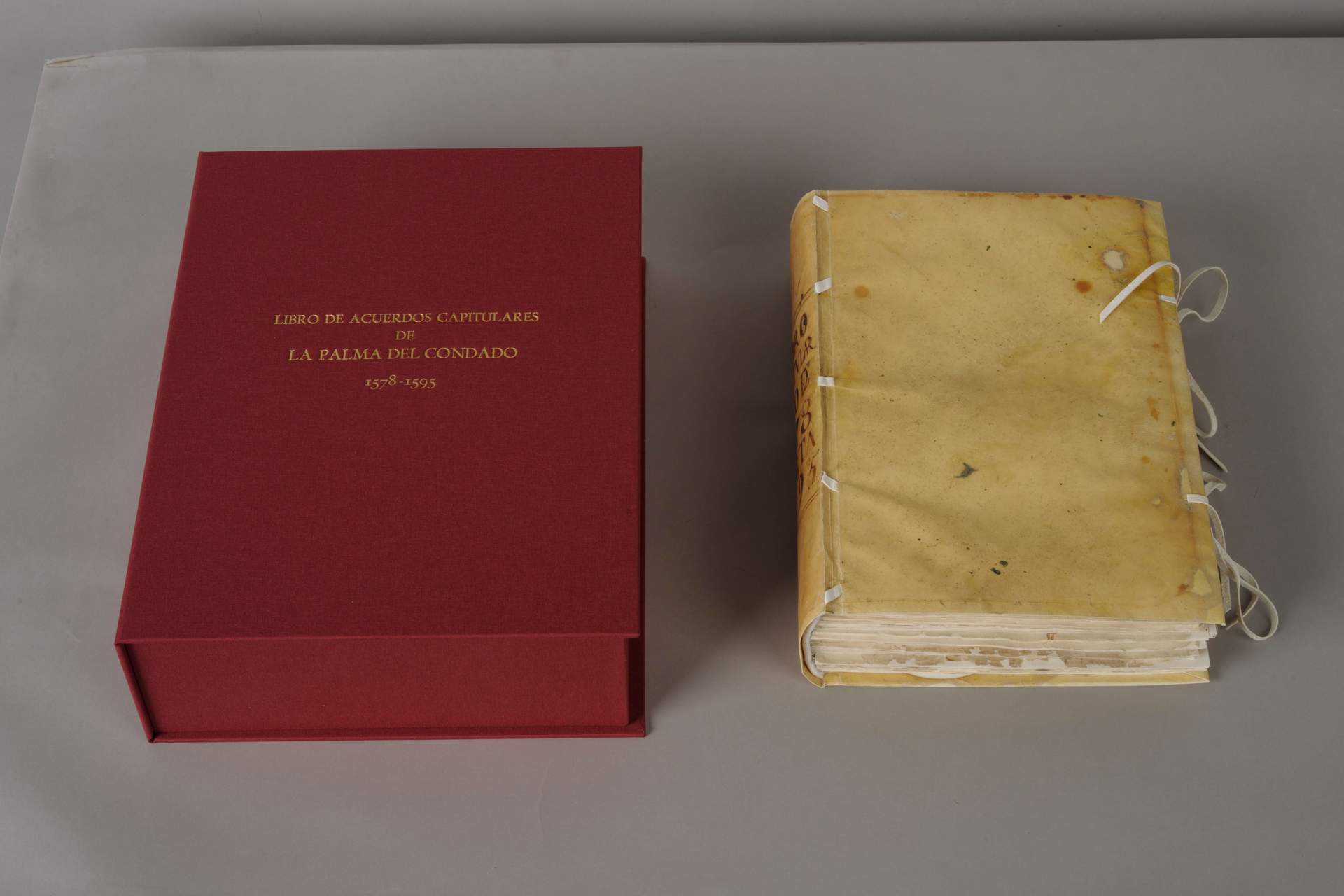 Libro de Actas Capitulares que fue objeto de la restauración y donde Cervantes documentó su paso por La Palma