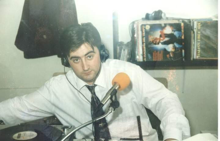 Manolo Pala en sus comienzos radiofónicos