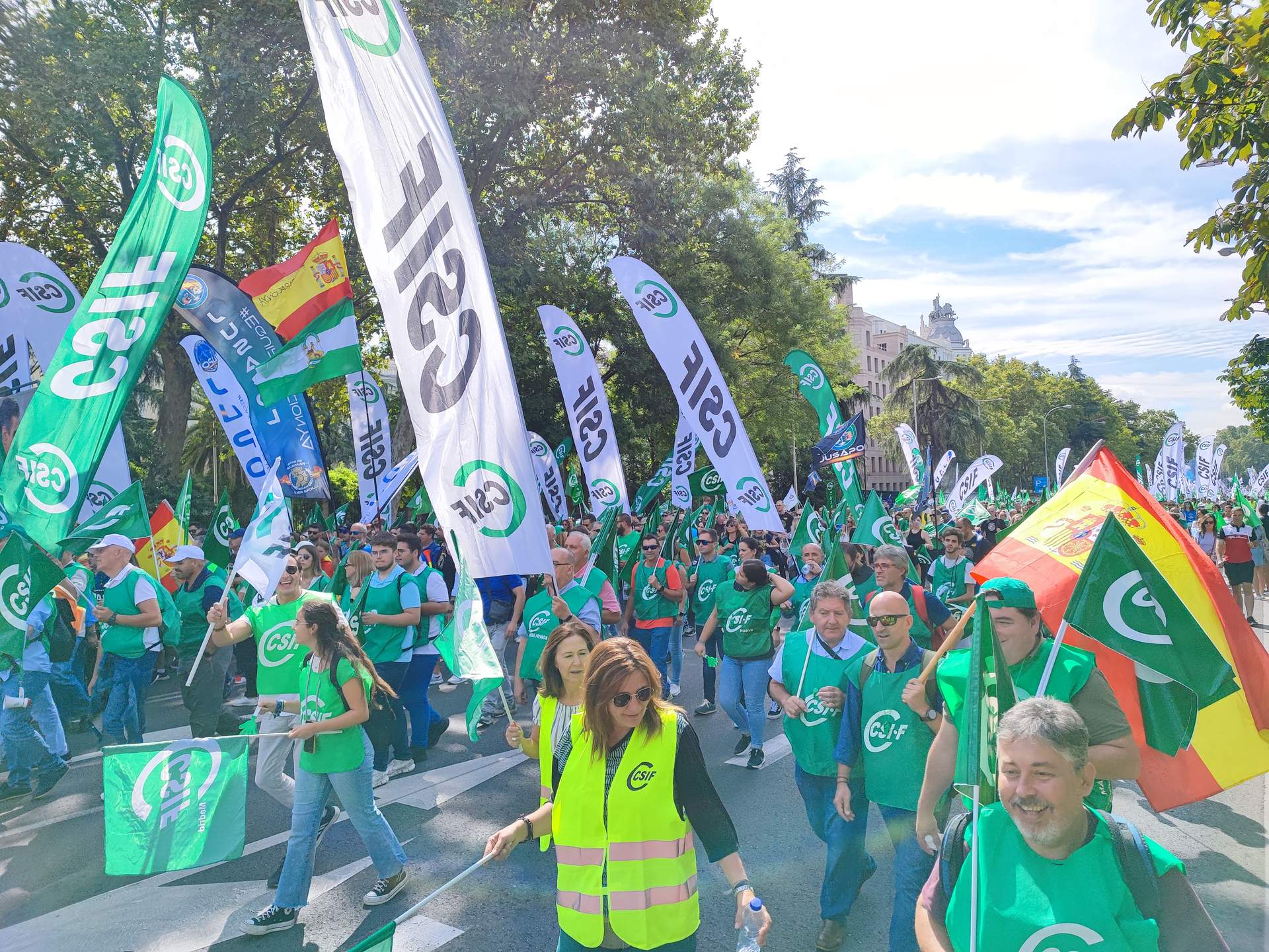 CSIF consideró un éxito la movilización