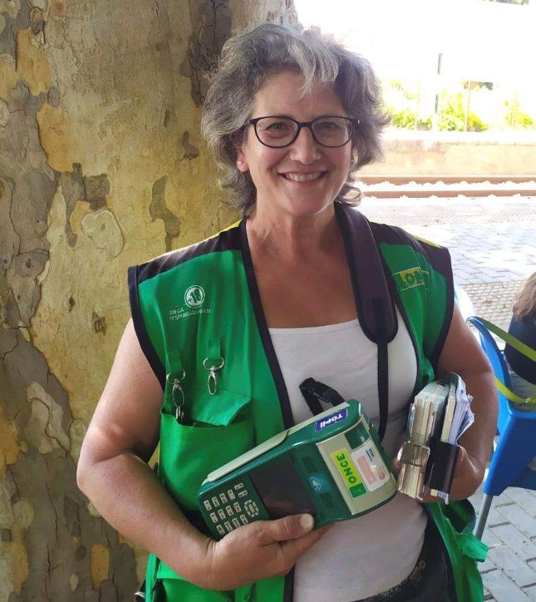 Ana María Pérez, hace una semana en Cortegana.