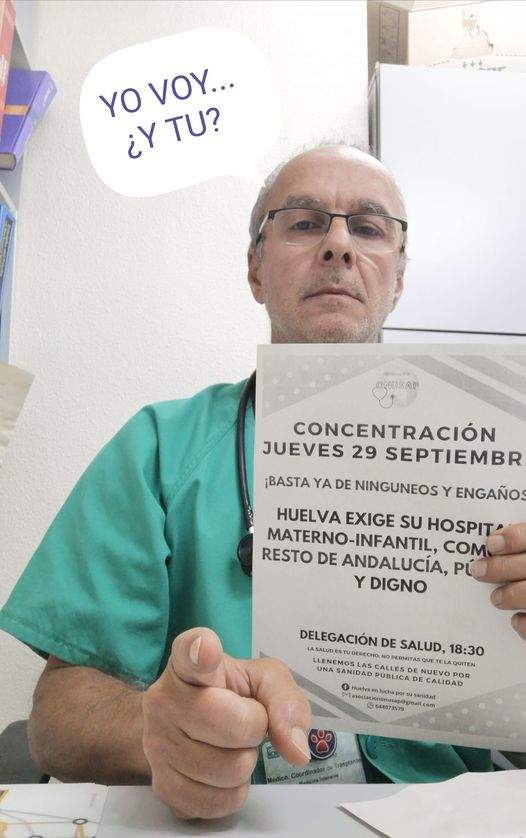 Llamada a la concentración por el Materno-Infantil de Huelva.