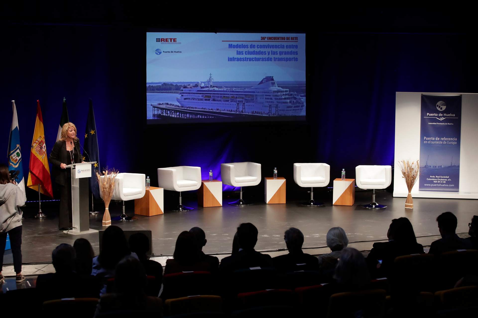 Presidenta del Puerto de Huelva, Pilar Miranda.