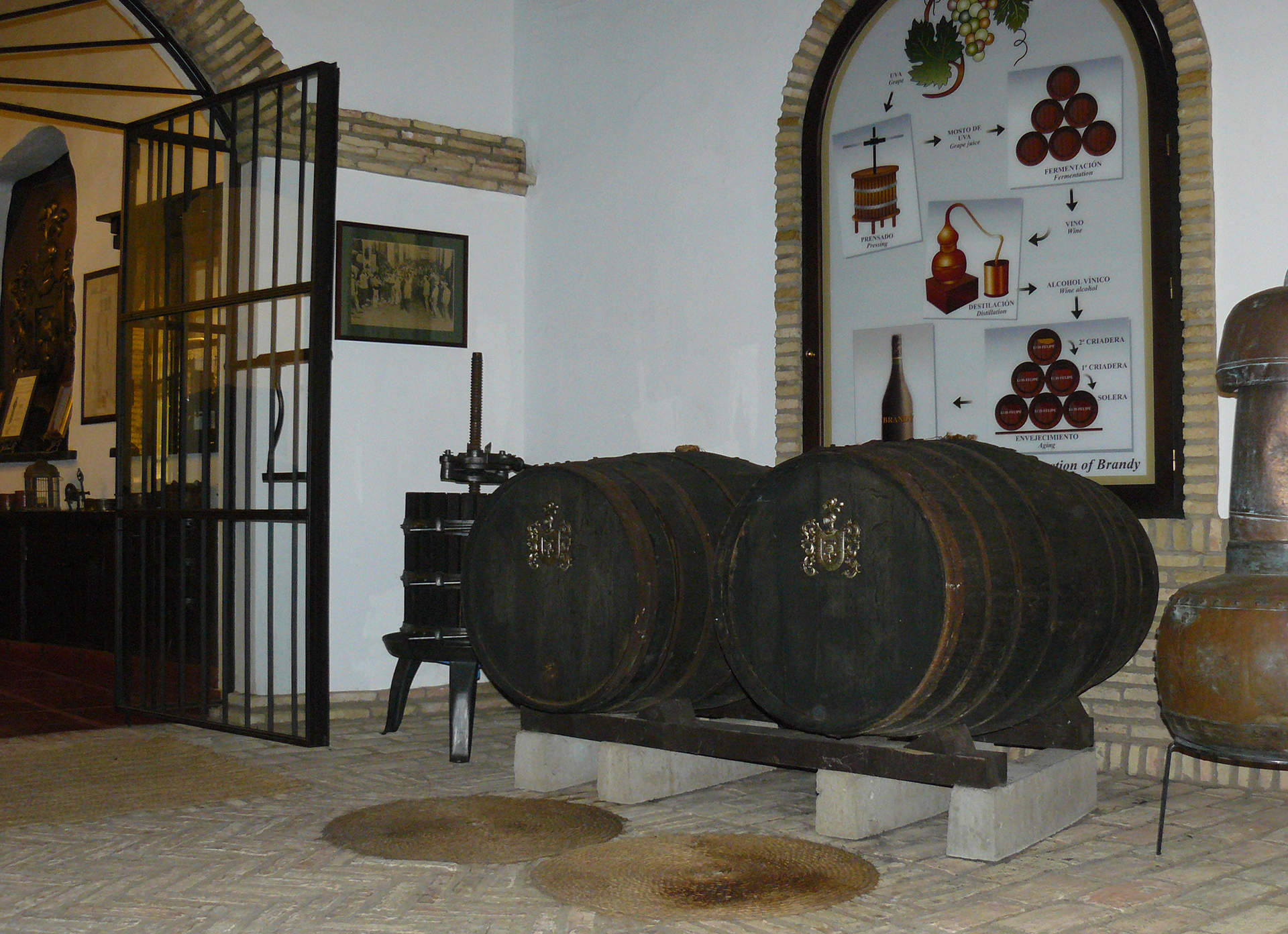 Barricas en Bodegas Rubio