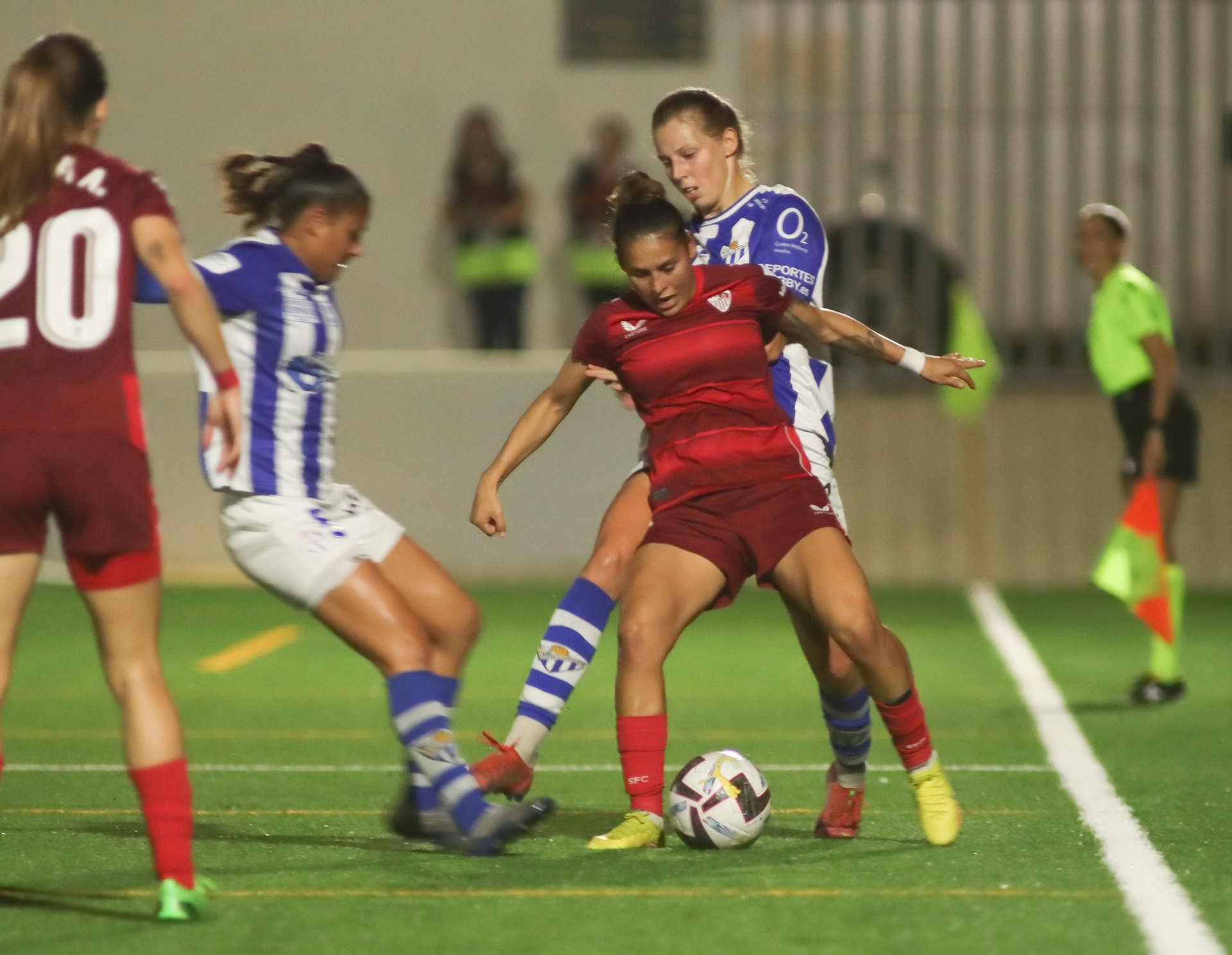 El Sporting ante el Sevilla.