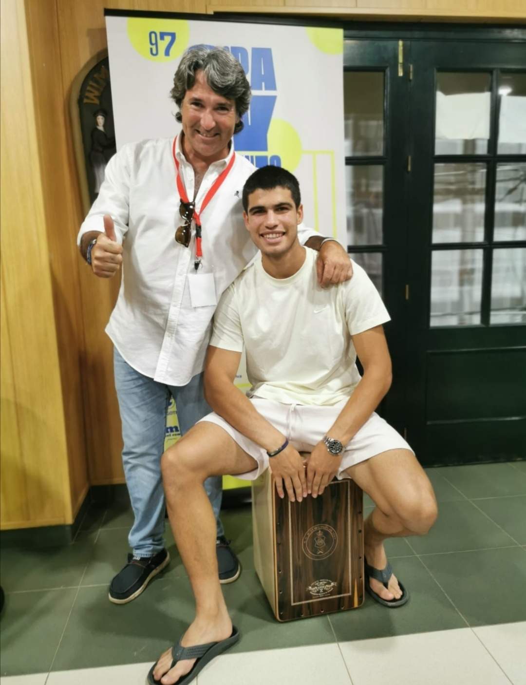 Junto a Carlos Alcaraz.
