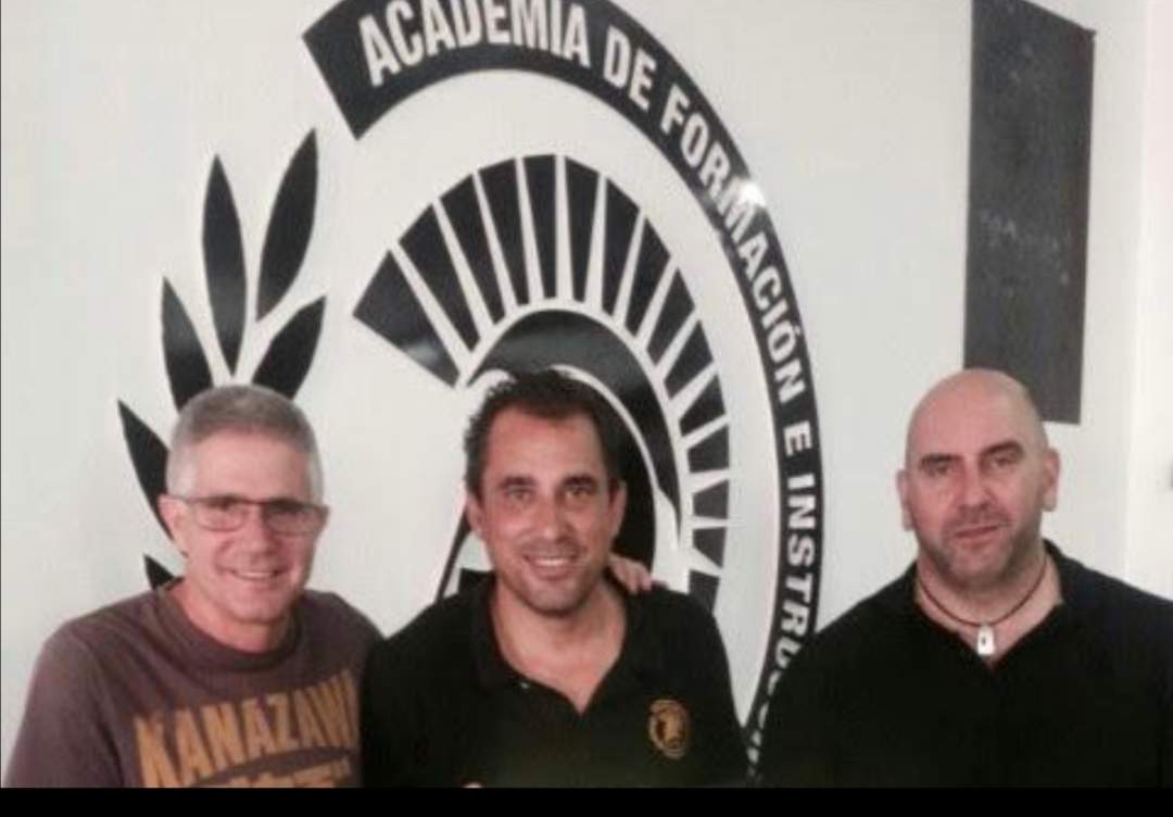 Junto a compañeros de trabajo