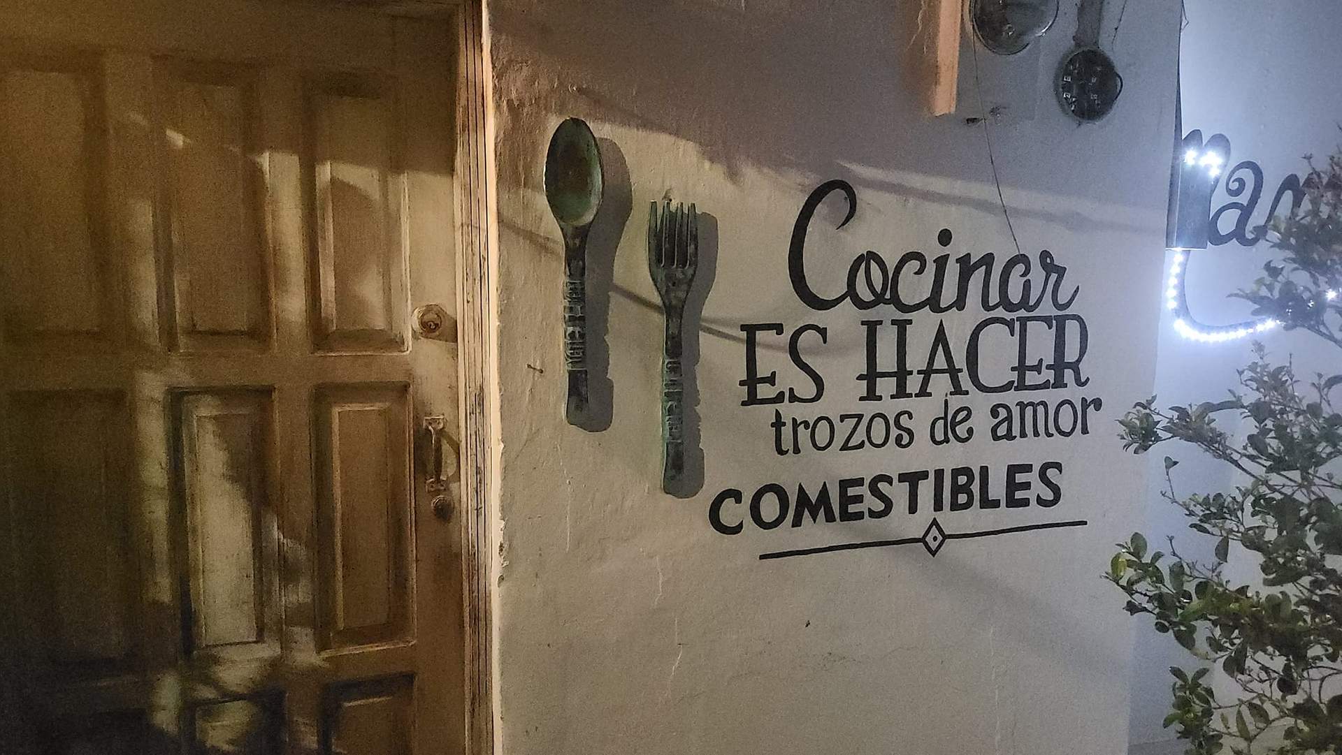 Mensaje recogido en una de las visitas