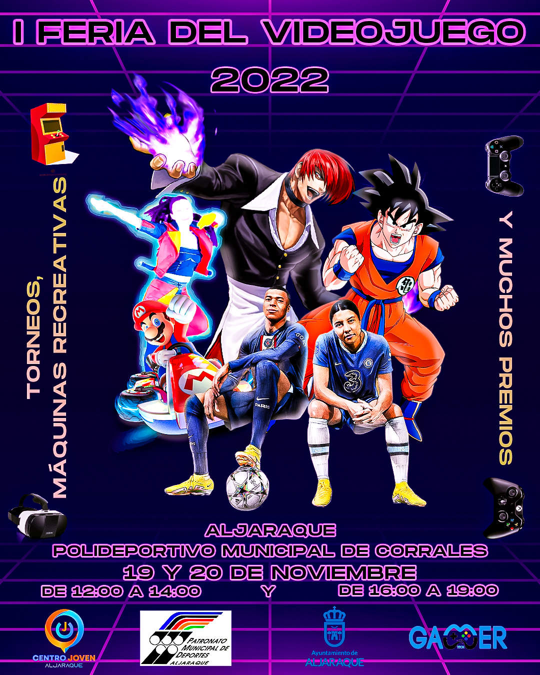 Cartel de la Feria de Videojuegos de Aljaraque