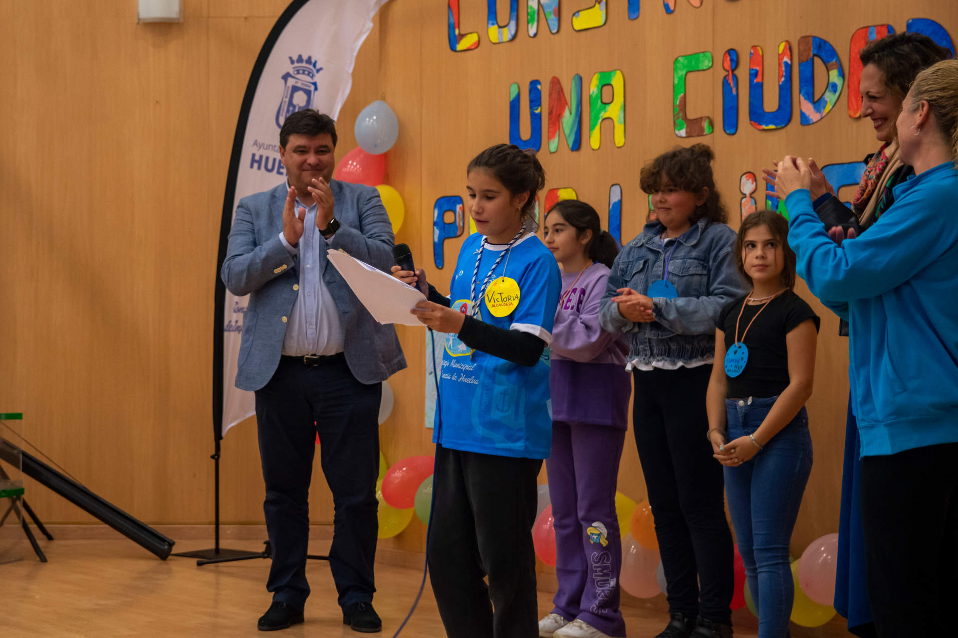 La nueva alcaldesa en su discurso