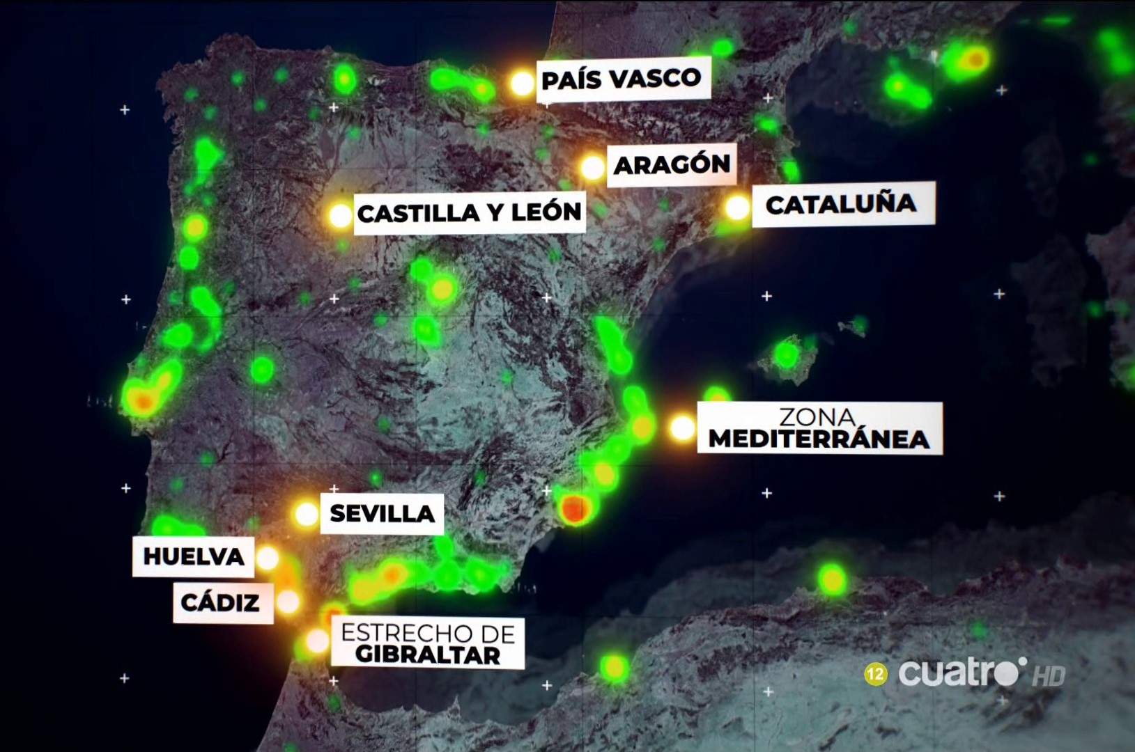 Mapa desvelado por Cuarto Milenio