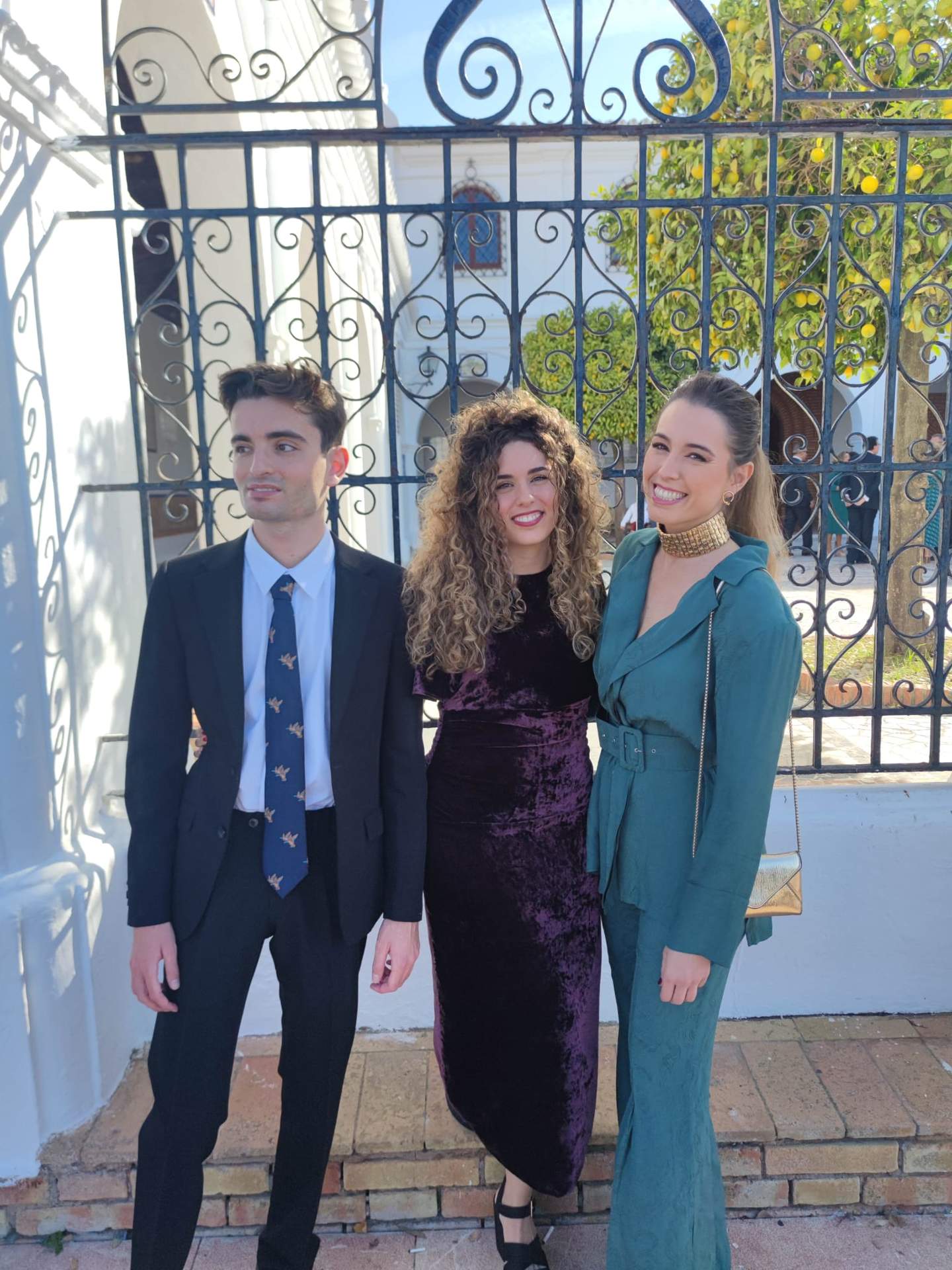 Sus tres hijos