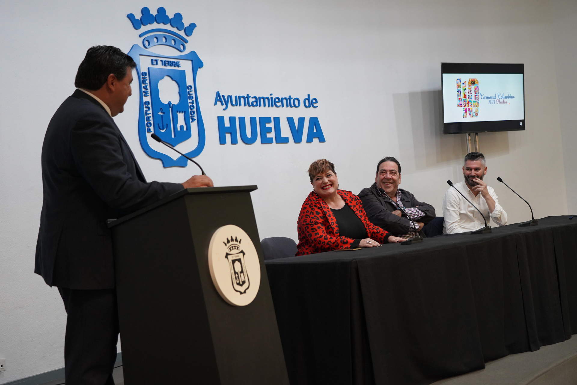 El alcalde durante el acto
