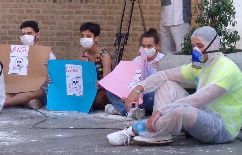 Acto contra los fosfoyesos en la capital